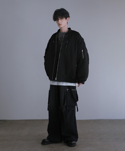 「LILL」 ブルゾン M ブラック メンズ_画像9