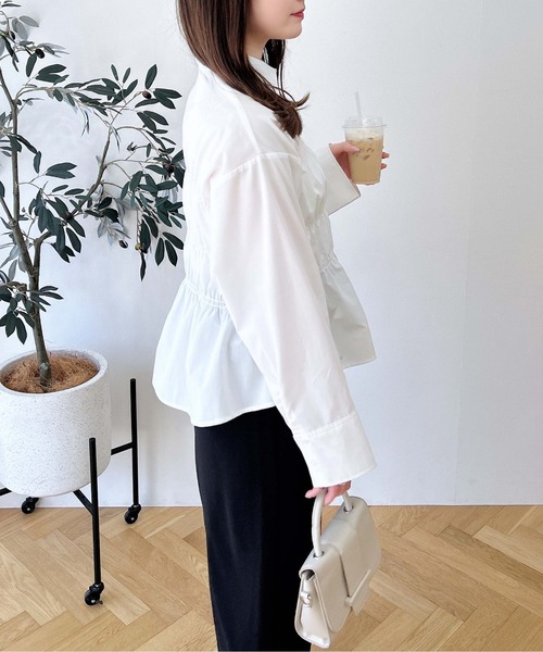 ブラウス シャツ ビスチェシャーリングシャツ レディース INGNI ブラウス シャツ シャーリングビスチェシャツ レディース