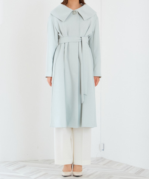 「TIARA」 ステンカラーコート S ミント レディース_画像6