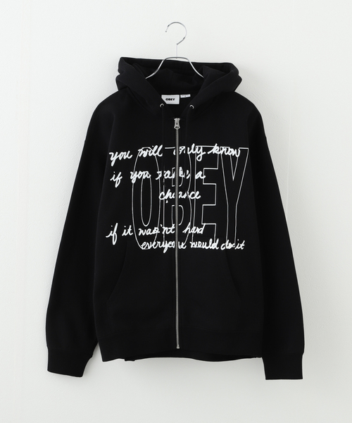 パーカー 「OBEY / オベイ」CHANCE ZIP HOOD 1124600 27-25P レディース