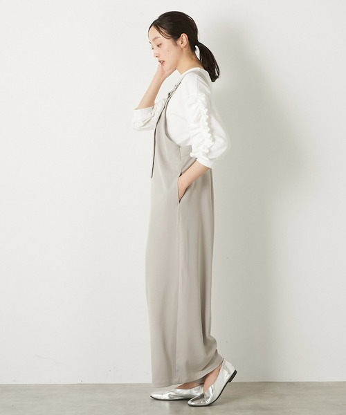 セオリー Theory 23SS CLASSIC CREPE N NK FLARE JS GD オールインワン