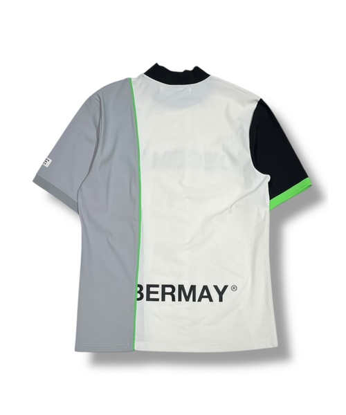 tシャツ Bi-color logo mock neck half sleeve shirt レディース_6