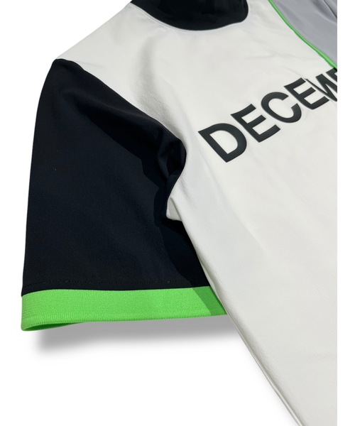 tシャツ Bi-color logo mock neck half sleeve shirt レディース_9