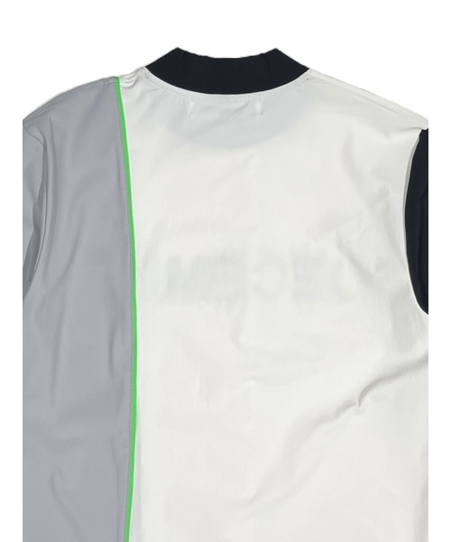 tシャツ Bi-color logo mock neck half sleeve shirt レディース_10