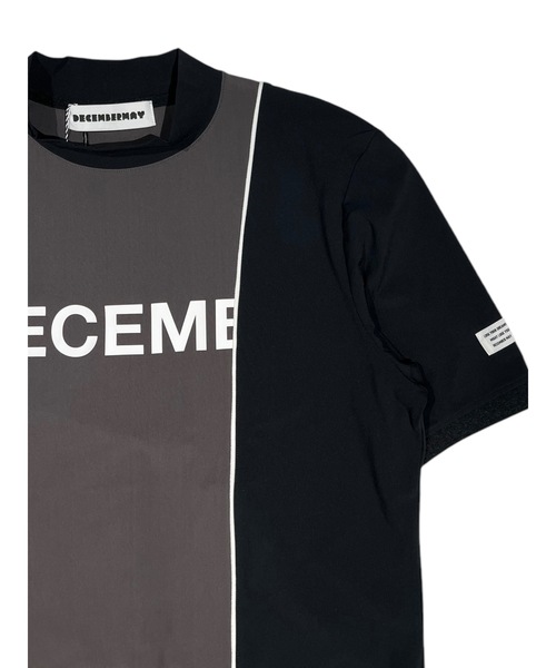 tシャツ Bi-color logo mock neck half sleeve shirt レディース_15
