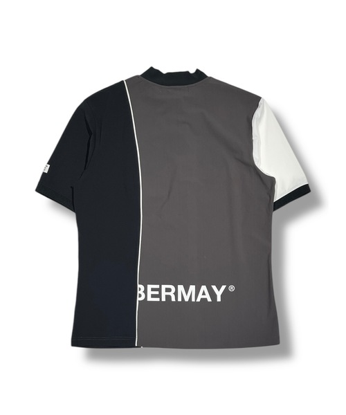 tシャツ Bi-color logo mock neck half sleeve shirt レディース_13