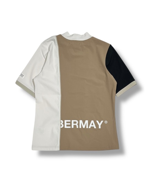 tシャツ Bi-color logo mock neck half sleeve shirt レディース_20