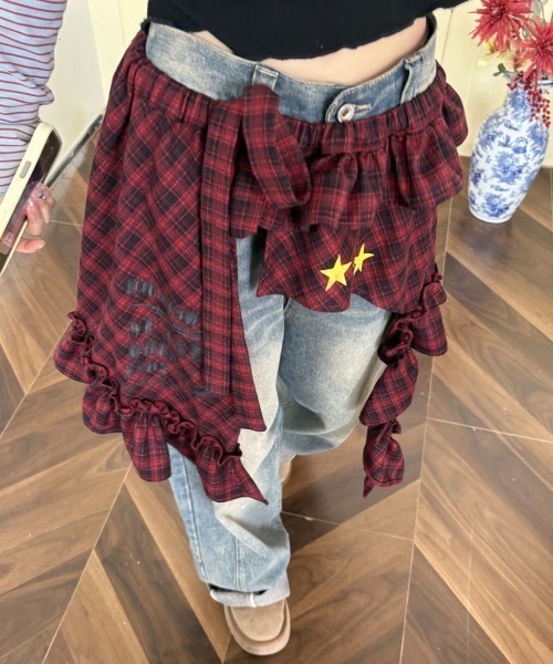Achic スカート 三色展開チェック柄巻きスカート : ZOZOTOWN