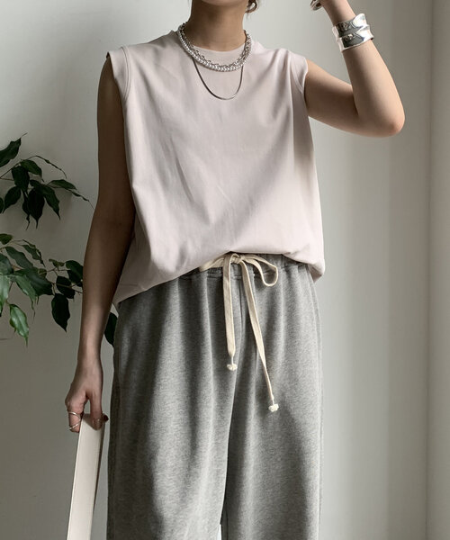 DouDou（ドゥドゥ） tシャツ 裾切替タンクプルオーバー レディース 