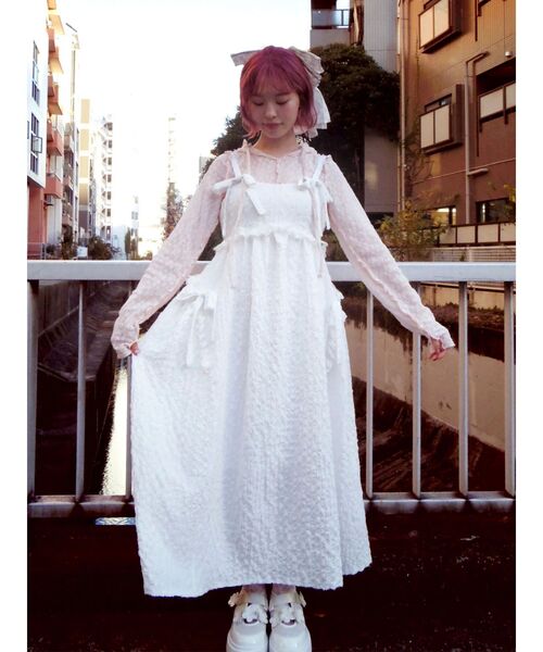 merry jenny（メリージェニー） ワンピース pokopoko ribbon race