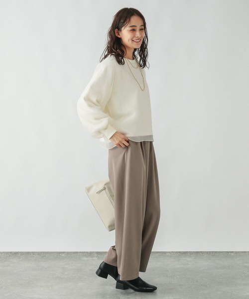 「GLOBAL WORK」 スウェットカットソー MEDIUM アイボリー レディース_画像9
