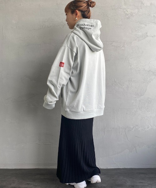 「Manhattan Portage」 プルオーバーパーカー S ダークグリーン レディース
