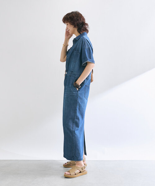 RIVE DROITE ワンピース 「MONN×Yoshiiiiii」半袖デニムシャツ