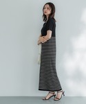 ワンピース 夏 半袖 ニットロングワンピースの詳細画像2