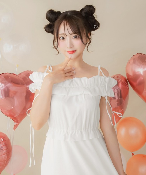 【美品】miumiu ストライプ オフショル ワンピース 38 ビスロンジップ ミュウミュウ公式通販】服 & アクセサリー | Miu Miu - 日本
