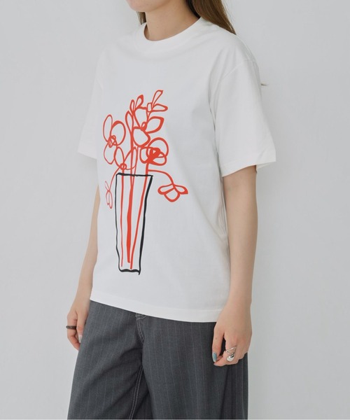 Enewd nina tシャツ 半袖 「zozo限定」花瓶 芸術的 上品 フラワー