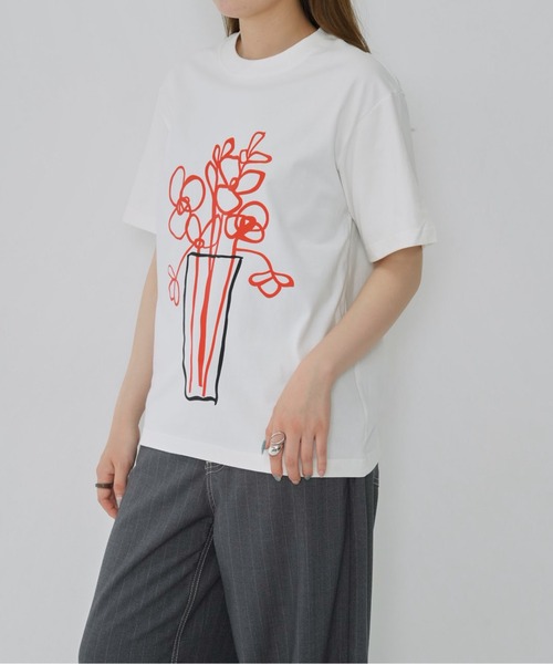 Enewd nina tシャツ 半袖 「zozo限定」花瓶 芸術的 上品 フラワー