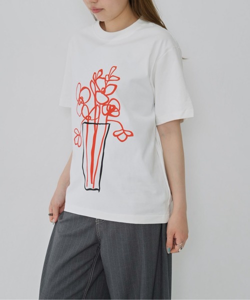 Enewd nina tシャツ 半袖 「zozo限定」花瓶 芸術的 上品 フラワー