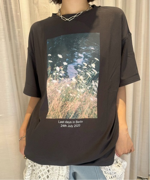 Ameri（アメリ） tシャツ Silvia Conde Olivan×Ameri OVERSIZE TEE