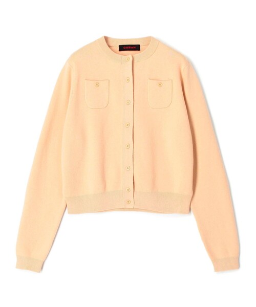 caban ホワイト カーディガン XS CABaN 「CABaN」 カーディガン X-SMALL ホワイト レディース