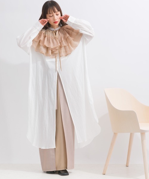 「terrace」 長袖ワンピース MEDIUM ブラック レディース_画像9
