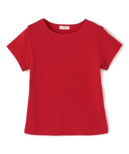 tシャツ アイレットジャージー ミニTシャツ レディース