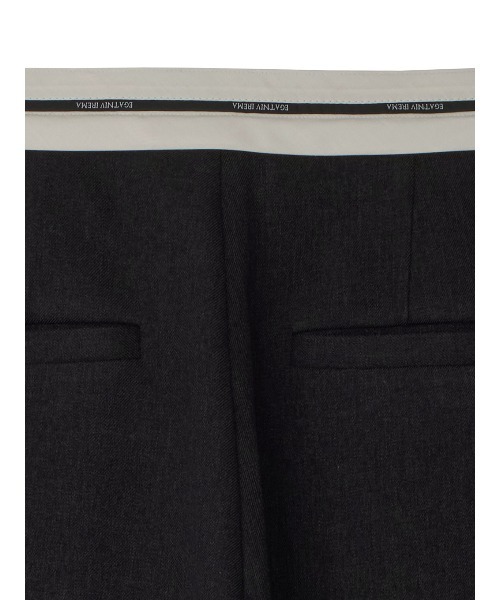 Ameri（アメリ） ワイドパンツ パンツ LOGO WAIST MARVERT PANTS
