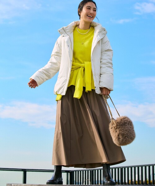 23区 カーディガン 「見上愛さん着用/洗える」ピュアカシミヤ クルー