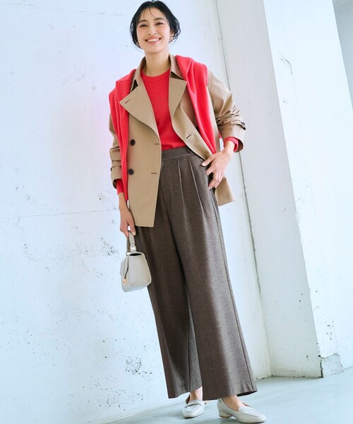 23区（ニジュウサンク） カーディガン ピュアカシミヤ クルーネック