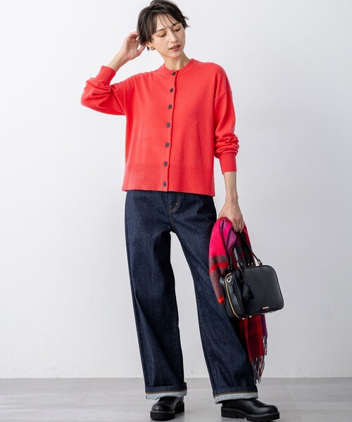 23区（ニジュウサンク） カーディガン ピュアカシミヤ クルーネック