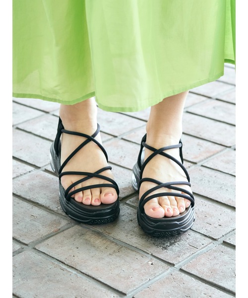 「Realta」 ヒールサンダル S ブラック レディース_画像6