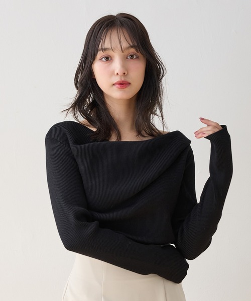 INGNI（イング） ニット セーター 「WEB限定」ドレープニット