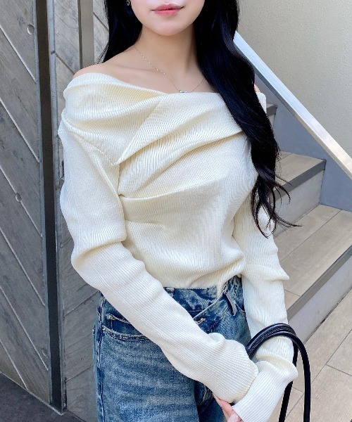 INGNI（イング） ニット セーター 「WEB限定」ドレープニット