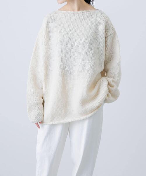 かぐれ ニット セーター 「2サイズ展開」ペルーボートネックニット
