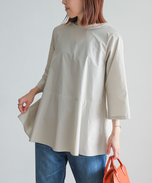 「URBAN RESEARCH DOORS」 7分袖チュニック MEDIUM グリーン レディース_画像2