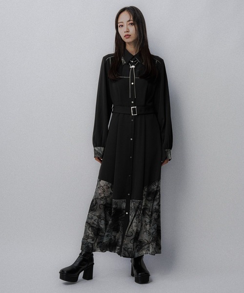 HARE（ハレ） ワンピース アソートキリカエダブルカラーワンピース