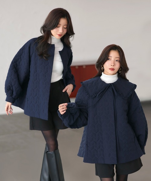 RUIRUE BOUTIQUE（ルイルエブティック） コート アウター 襟付き 中綿