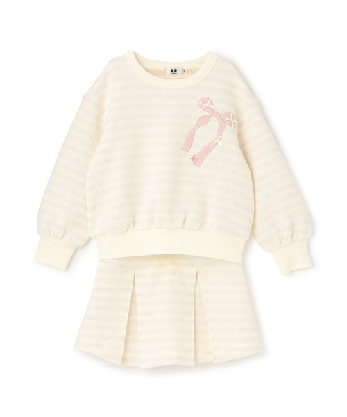 KP セットアップ ハートラメジャカード セットアップ キッズ 子供服 
