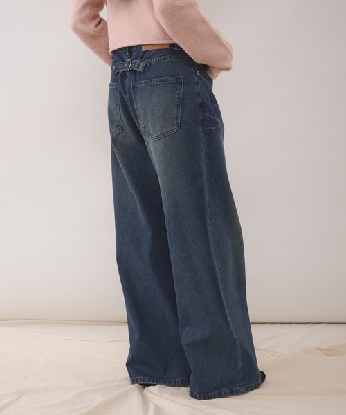 MUHET（ミュエータ） ジーンズ デニム デニムパンツ cinch-back flare