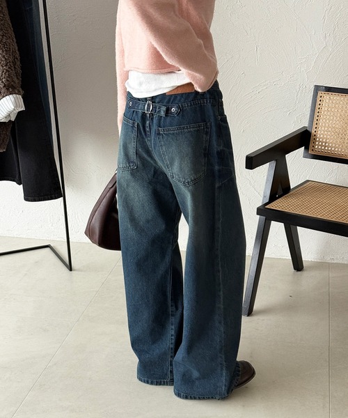 MUHET（ミュエータ） ジーンズ デニム デニムパンツ cinch-back flare