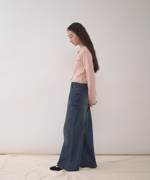 MUHET（ミュエータ） ジーンズ デニム デニムパンツ cinch-back flare