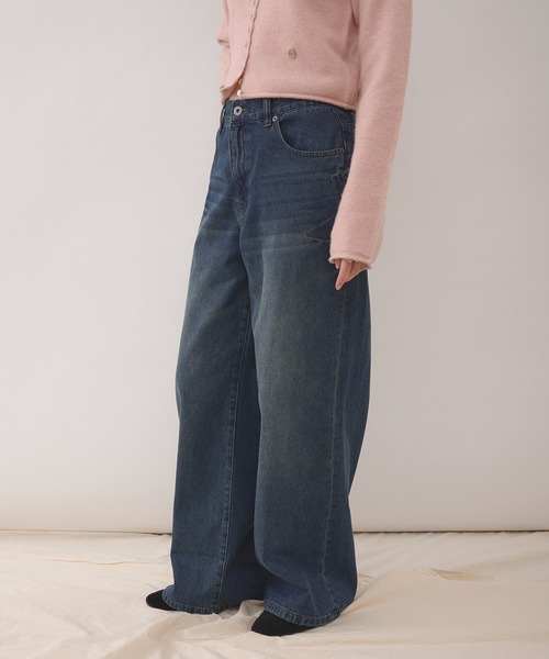 MUHET（ミュエータ） ジーンズ デニム デニムパンツ cinch-back flare