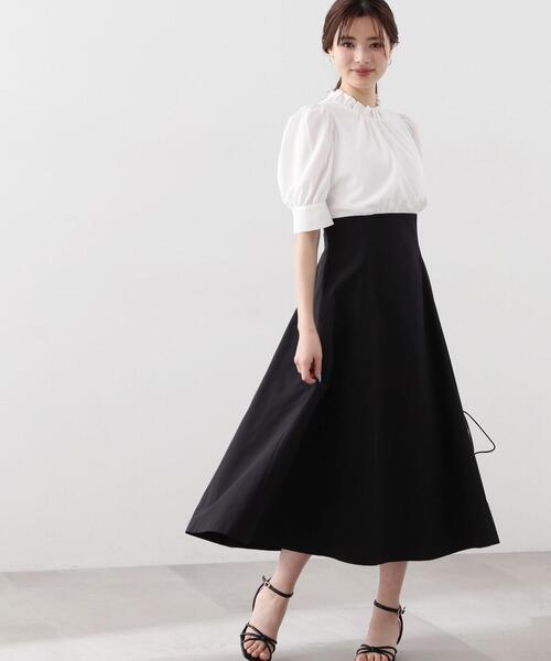 「PROPORTION BODY DRESSING」 半袖ワンピース MEDIUM ブラック レディース_画像3