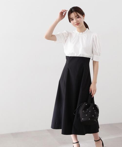 「PROPORTION BODY DRESSING」 半袖ワンピース MEDIUM ブラック レディース_画像4