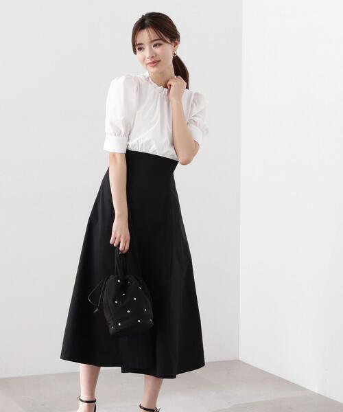 「PROPORTION BODY DRESSING」 半袖ワンピース MEDIUM ブラック レディース_画像7