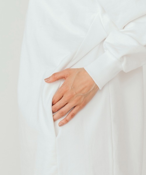 「ESSENTIAL」 長袖ワンピース 36 オフホワイト レディース_画像3