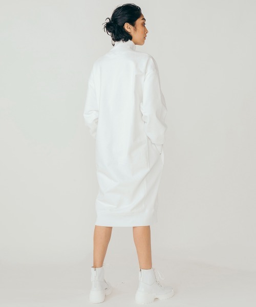 「ESSENTIAL」 長袖ワンピース 36 オフホワイト レディース_画像8