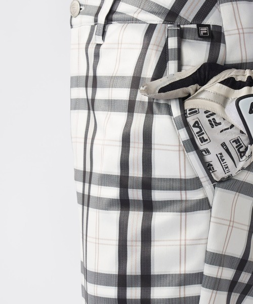 FILA GOLF パンツ 「FILA GOLF:フィラゴルフ」チェック柄ボンディング