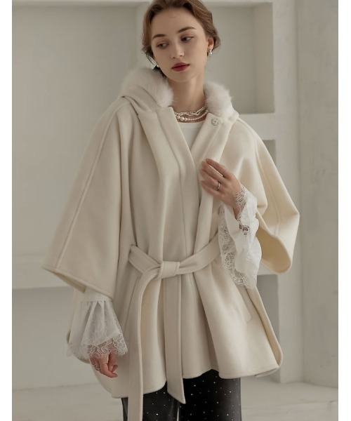 ポンチョ 「2025-26 WINTER COLLECTION」「MEISM by Re:EDIT」リバー