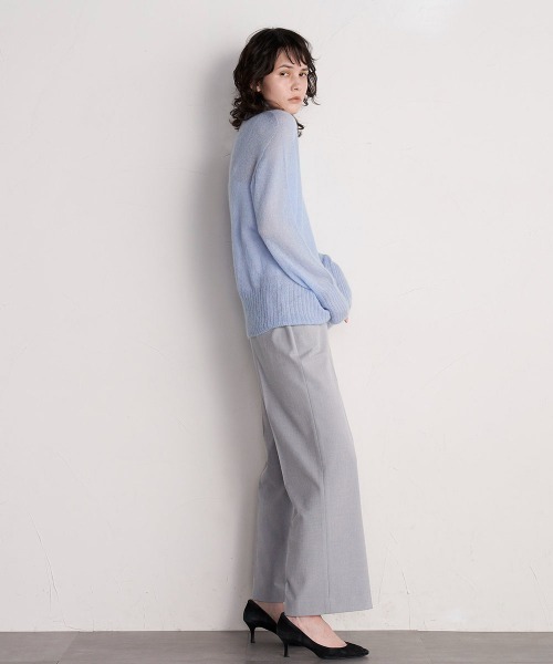 「la.f…」 長袖ニット 9号 ブルー レディース_画像7